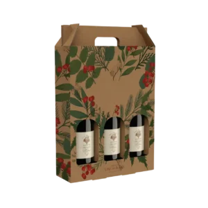 Caixa de Cartão para 3 Vinhos
